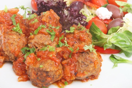 Greek Meatballs in Tomato Sauce