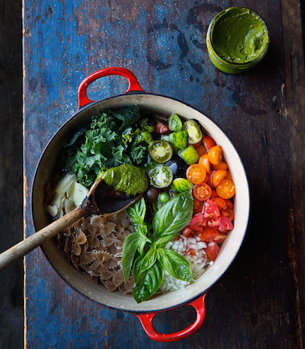for Lauri David's Cookbook, "Family Cooks."