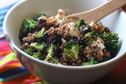 red quinoa salad