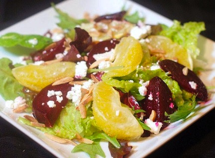 Roasted Beet Salad with Oranges
