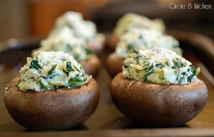 Spinach Goat Cheese Stuffed Mushrooms 2